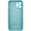 Чехол Silicone Case Full Camera Protective (AA) Apple iPhone 12 Pro Max (6.7"), Бирюзовый / Marine Green