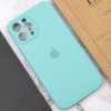 Чехол Silicone Case Full Camera Protective (AA) Apple iPhone 12 Pro Max (6.7"), Бирюзовый / Marine Green