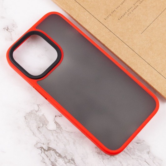 TPU+PC чохол Metal Buttons для Apple iPhone 13 Pro Max (6.7") Червоний - зображення 3 