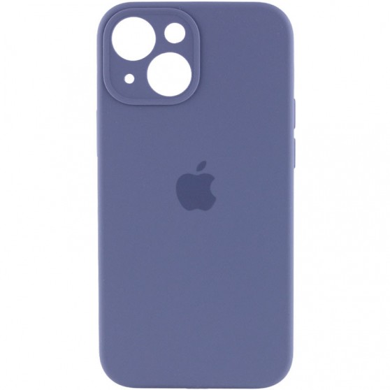 Чехол Silicone Case Full Camera Protective (AA) для Apple iPhone 13 (6.1"), Серый / Lavender Gray