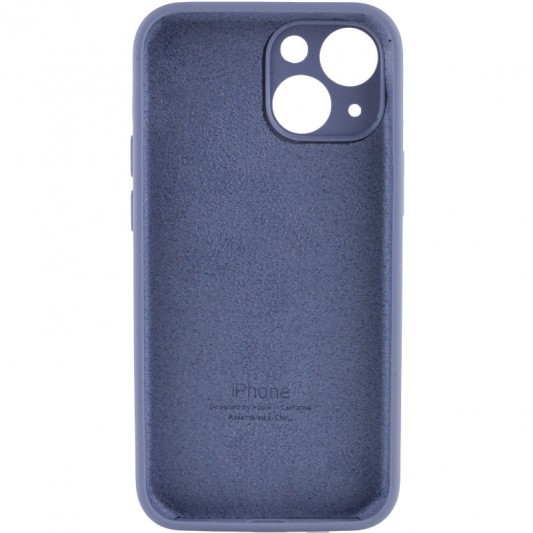 Чохол Silicone Case Full Camera Protective (AA) для Apple iPhone 13 (6.1"), Сірий / Lavender Gray - зображення 1 