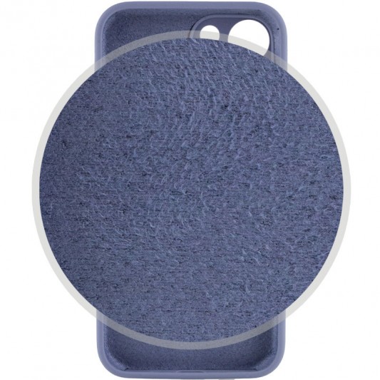 Чохол Silicone Case Full Camera Protective (AA) для Apple iPhone 13 (6.1"), Сірий / Lavender Gray - зображення 2 