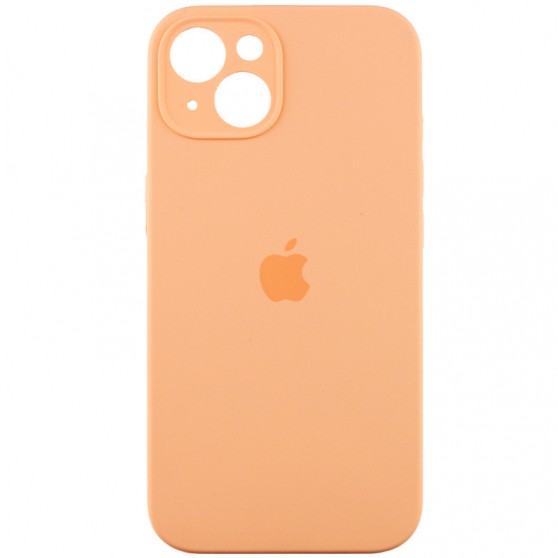Чохол Silicone Case Full Camera Protective (AA) для Apple iPhone 13 (6.1"), Помаранчевий / Cantaloupe