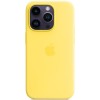 Чехол Silicone case (AAA) full with Magsafe для Apple iPhone 14 Pro (6.1"), Желтый / Canary Yellow