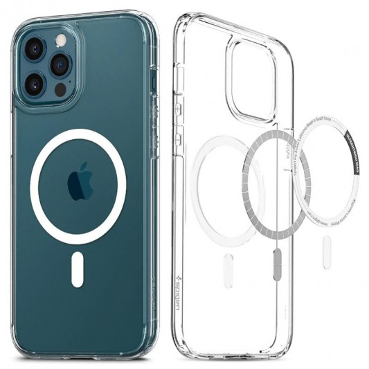 Чехол SGP Ultra Hybrid (MagFit) для Apple iPhone 12 Pro / 12 (6.1") Прозрачный - изображение 1