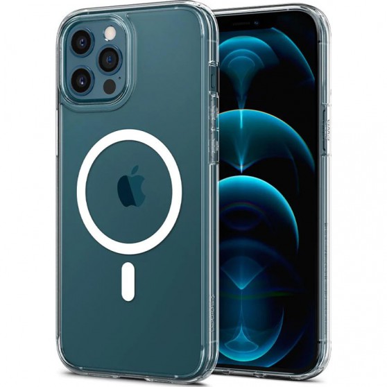 Чохол SGP Ultra Hybrid (MagFit) для Apple iPhone 12 Pro Max (6.7") Прозорий
