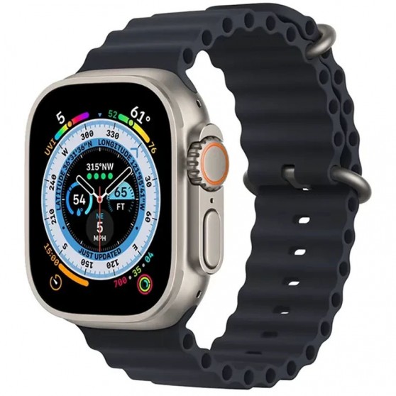 Ремешок Ocean Band для Apple Watch 42(ser.1-3)/44/45/46/49mm Черный / Midnight