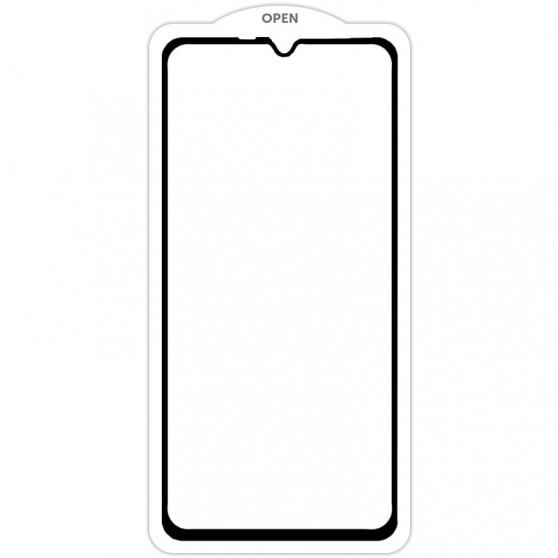 Защитное стекло SKLO 5D (тех.пак) для Samsung Galaxy A04 / A04s / A04e Черный / Белая подложка