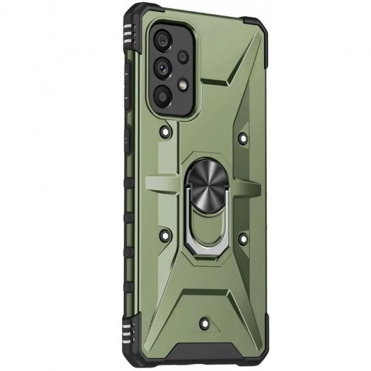 Ударопрочный чехол Pathfinder Ring для Samsung Galaxy A13 4G / A23 4G / M13 4G / M23 5G / A04s Зеленый / Army Green - изображение 1
