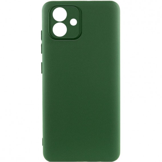Чохол Silicone Cover Lakshmi Full Camera (A) для Samsung Galaxy A04e, Зелений / Dark green