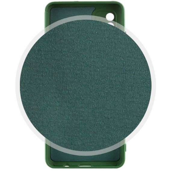 Чохол Silicone Cover Lakshmi Full Camera (A) для Samsung Galaxy A04e, Зелений / Dark green