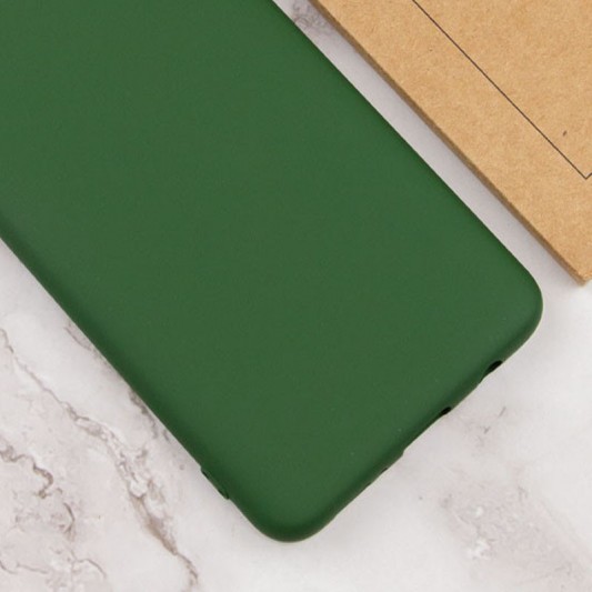 Чехол Silicone Cover Lakshmi Full Camera (A) для Samsung Galaxy A04e Зеленый / Dark green - изображение 3