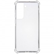 TPU чехол GETMAN Ease logo усиленные углы для Samsung Galaxy S22+, Бесцветный (прозрачный)