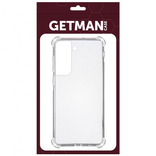 TPU чехол GETMAN Ease logo усиленные углы для Samsung Galaxy S22+ Бесцветный (прозрачный) - изображение 1