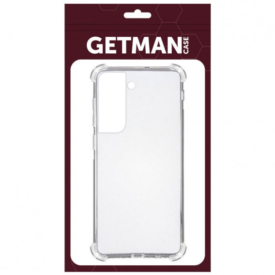 TPU чехол GETMAN Ease logo усиленные углы для Samsung Galaxy S22+, Бесцветный (прозрачный)