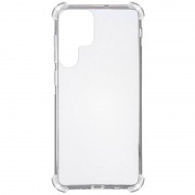 TPU чехол GETMAN Ease logo усиленные углы для Samsung Galaxy S22 Ultra Бесцветный (прозрачный)