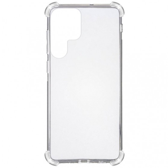 TPU чехол GETMAN Ease logo усиленные углы для Samsung Galaxy S22 Ultra Бесцветный (прозрачный)