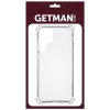 TPU чехол GETMAN Ease logo усиленные углы для Samsung Galaxy S22 Ultra, Бесцветный (прозрачный)