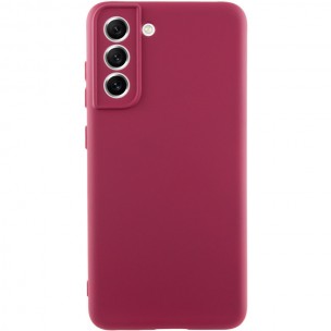 Чехол Silicone Cover Lakshmi Full Camera (A) для Samsung Galaxy S23+ Бордовый / Marsala
