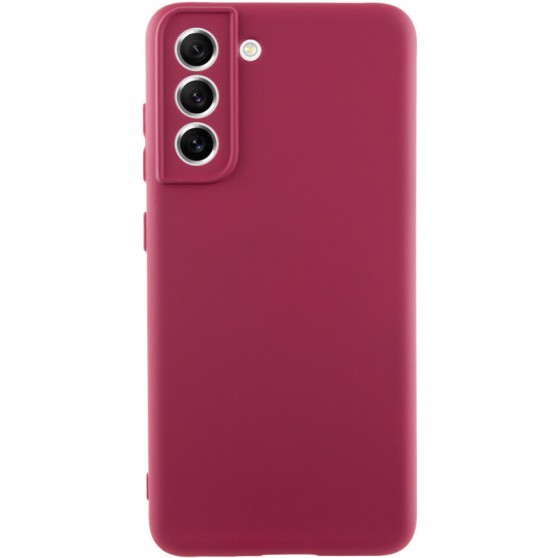 Чехол Silicone Cover Lakshmi Full Camera (A) для Samsung Galaxy S23+ Бордовый / Marsala
