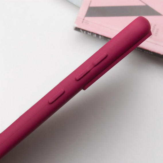 Чохол Silicone Cover Lakshmi Full Camera (A) для Samsung Galaxy S23+, Бордовий / Marsala