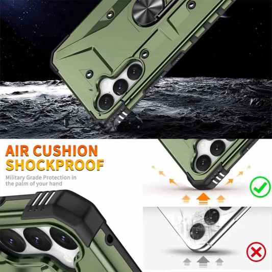Ударопрочный чехол Pathfinder Ring для Samsung Galaxy A54 5G Зеленый / Army Green - изображение 3