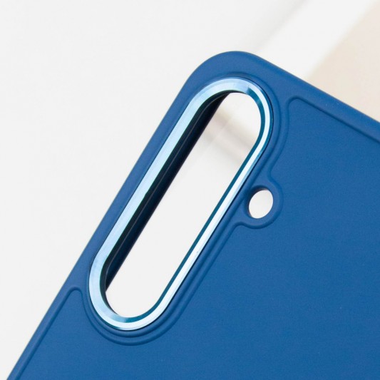 TPU чехол Bonbon Metal Style для Samsung Galaxy S23+ Синий / Denim Blue - изображение 5