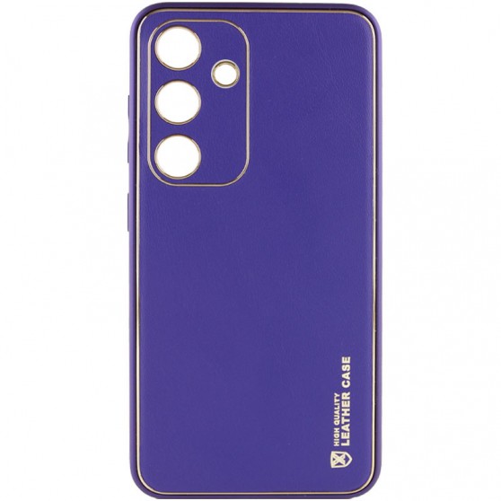 Кожаный чехол Xshield для Samsung Galaxy S23+ Фиолетовый / Ultra Violet