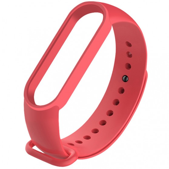 Силиконовый ремешок для Xiaomi Mi Band 5 / 6 Красный / Camellia