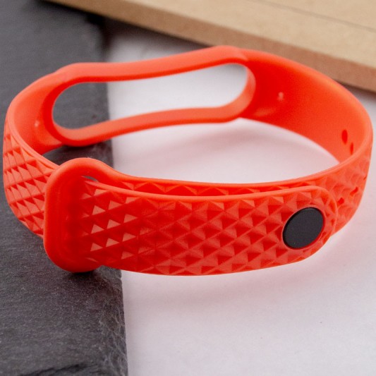 Ремешок Rhomb для Xiaomi Mi Band 5 / 6 Красный - изображение 1