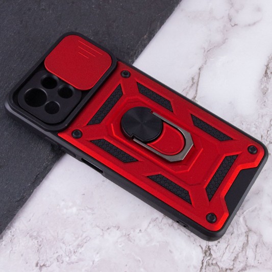 Ударостійкий чохол Camshield Serge Ring для Xiaomi Mi 11 Lite Червоний - зображення 3 