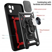 Ударостійкий чохол Camshield Serge Ring для Xiaomi Redmi A1 / A2, Червоний