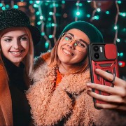 Ударостійкий чохол Camshield Serge Ring для Xiaomi Redmi A1 / A2, Червоний