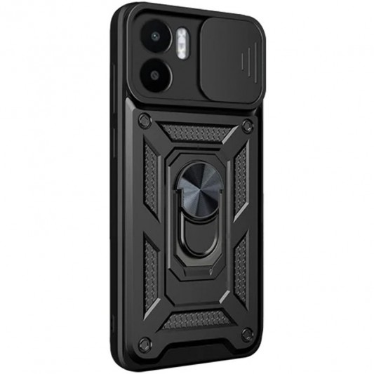 Ударостійкий чохол Camshield Serge Ring для Xiaomi Redmi A1 / A2 Чорний - зображення 1 
