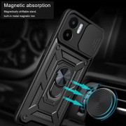 Ударостійкий чохол Camshield Serge Ring для Xiaomi Redmi A1 / A2, Чорний