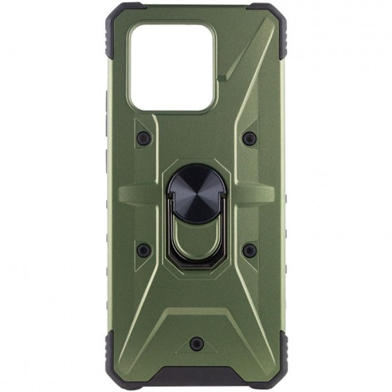 Ударостійкий чохол Pathfinder Ring для Xiaomi Redmi 10C / Poco C40, Зелений / Army Green