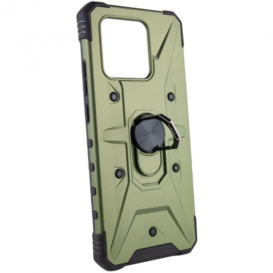 Ударопрочный чехол Pathfinder Ring для Xiaomi Redmi 10C / Poco C40 Зеленый / Army Green - изображение 1
