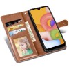 Шкіряний чохол книжка GETMAN Gallant (PU) для Xiaomi Redmi 12C, Коричневий