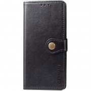 Шкіряний чохол книжка GETMAN Gallant (PU) для Xiaomi Redmi 12C, Чорний