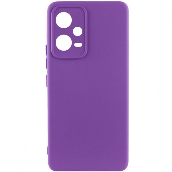 Чохол Silicone Cover Lakshmi Full Camera (A) для Xiaomi Poco X5 5G / Redmi Note 12 5G, Фіолетовий / Purple
