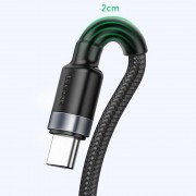 Дата кабель Baseus Cafule QC Двухсторонняя Blind Interpolation USB Type-C 40W (1m) (CATKLF-PG), Черный