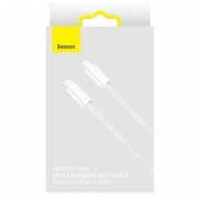 USB дата кабель Baseus Dynamic Series Type-C to Type-C 100W (1m) (CALD00020), Білий