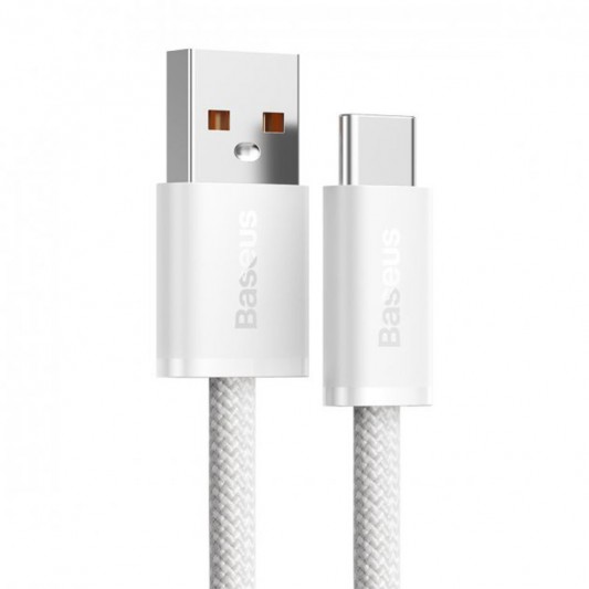 Дата кабель Baseus Dynamic Series USB to Type-C 100W (1m) (CALD000616) White - зображення 1 