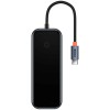 Перехідник Baseus Hub AcmeJoy 4-Port Type-C (USB3.0*3+Type-C PD&Data*1) (WKJZ), Dark Gray