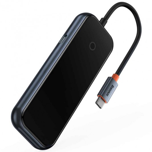 Перехідник Baseus Hub AcmeJoy 4-Port Type-C (USB3.0*3+Type-C PD&Data*1) (WKJZ) Dark Gray - зображення 2 