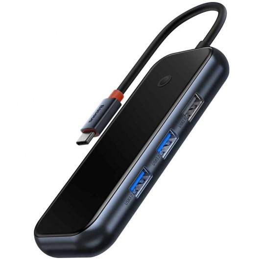 Перехідник Baseus Hub AcmeJoy 5-Port Type-C (HDMI*1+USB3.0*2+USB2.0*1+Type-C PD&Data*1) (WKJZ) Dark Gray - зображення 2 