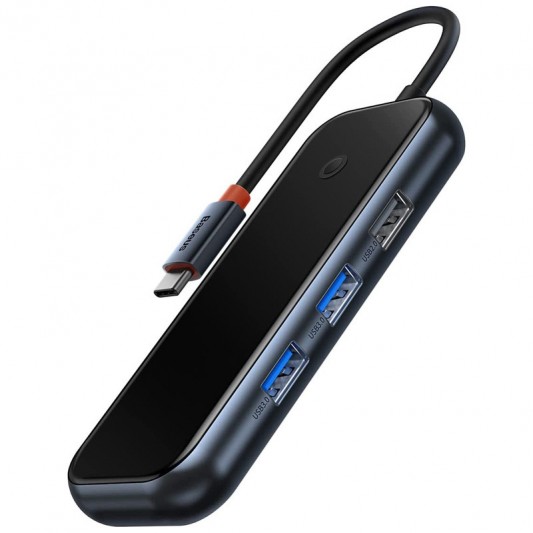 Перехідник Baseus Hub AcmeJoy 7-Port Type-C (HDMI*1+USB3.0*2+USB2.0*1+Type-C PD&Data*1+SD/TF) (WKJZ) Dark Gray - зображення 1 