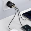 Зарядний пристрій Baseus Compact Quick Charger 30W QC+ PD (1Type-C + 2USB) (CCXJ-E), Чорний