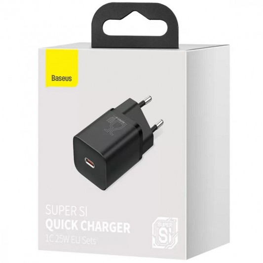 СЗУ Baseus Super Si Quick Charger 25W (1USB-C) (CCSP) Черный - изображение 3