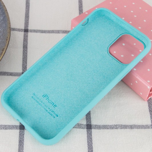 Чохол Silicone Case Full Protective (AA) для Apple iPhone 11 Pro Max (6.5") Бірюзовий / Marine Green - зображення 2 